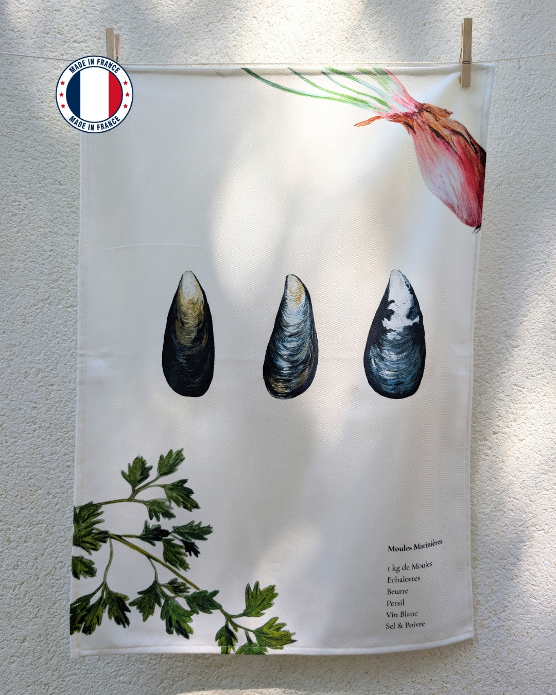 Trapo de cocina 100% algodón: Mejillones a la marinera