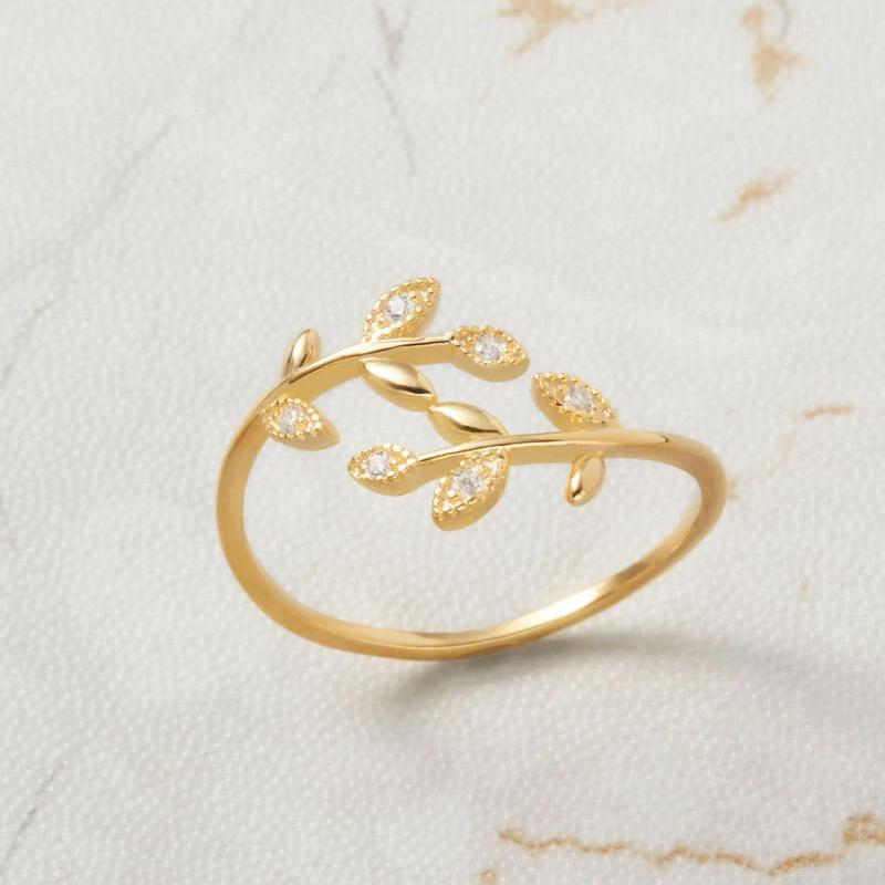 Bague feuille