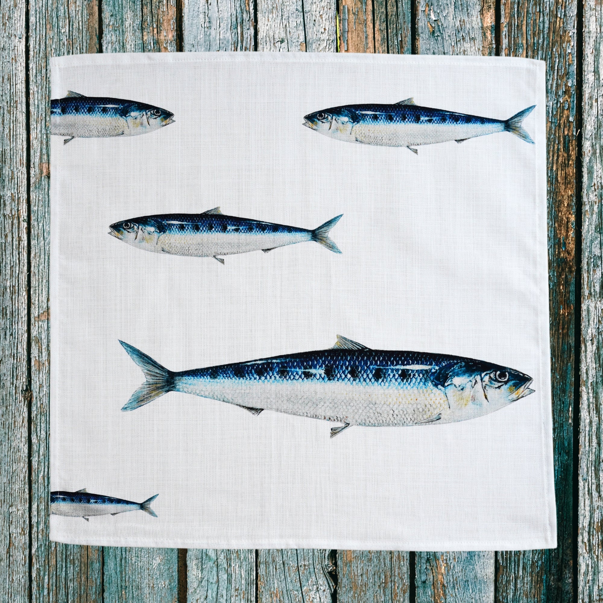 Pack de 6 servilletas de tela: La Marée Bleue