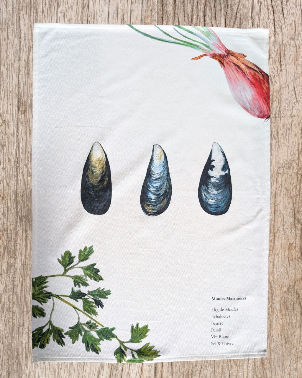 Trapo de cocina 100% algodón: Mejillones a la marinera