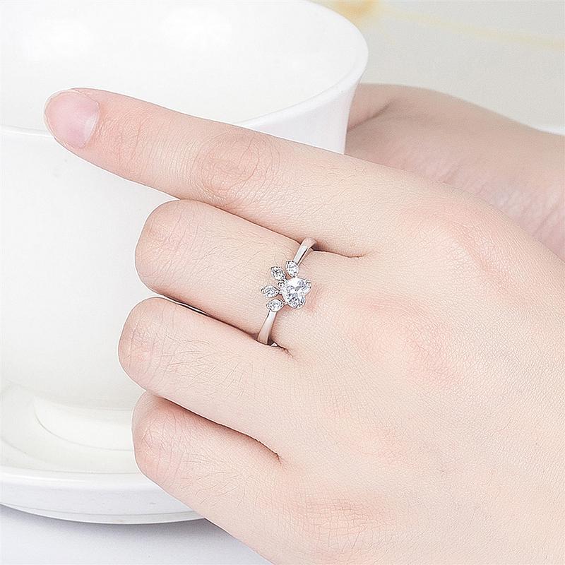 Bague empreinte de chat