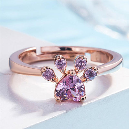 Bague empreinte de chat
