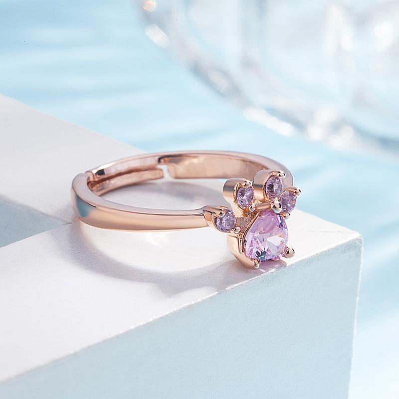 Bague empreinte de chat