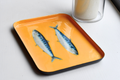 Bandeja de aluminio esmaltado de 25 x 17 cm: Sardinas