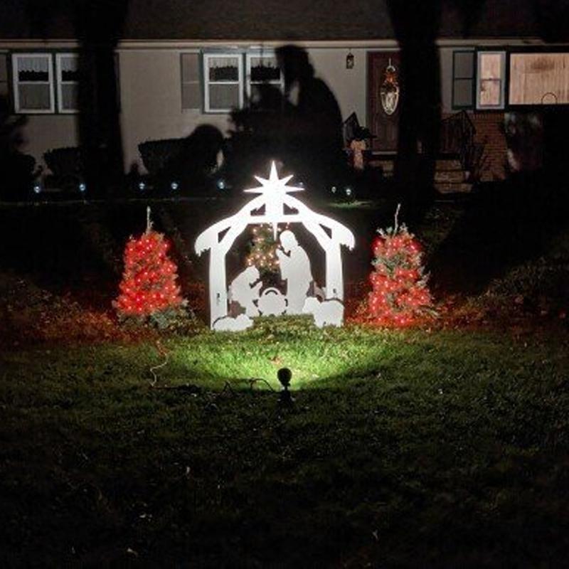 Décor crèche de Noël extérieur