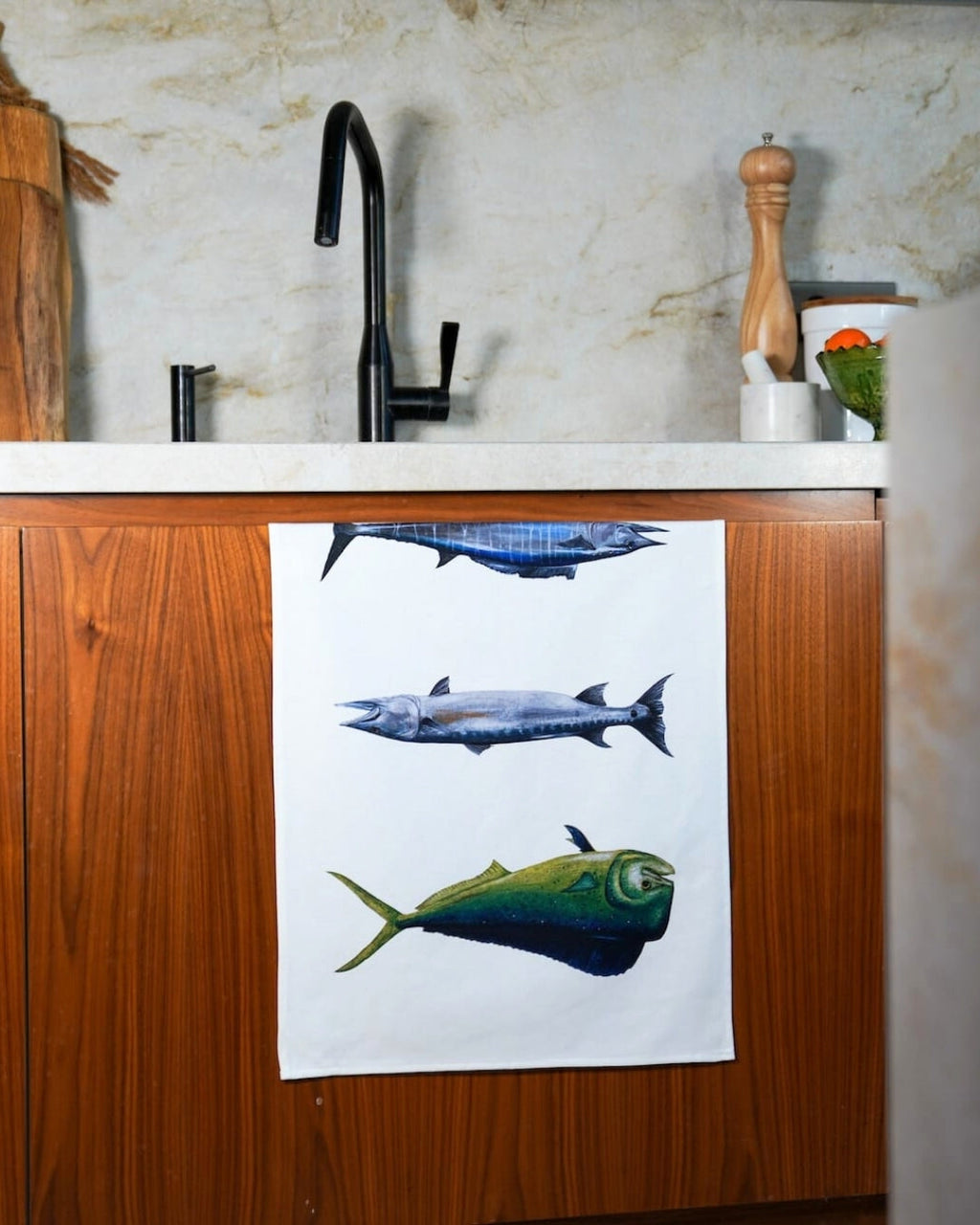 Paño de cocina 100% algodón: Peces Exóticos