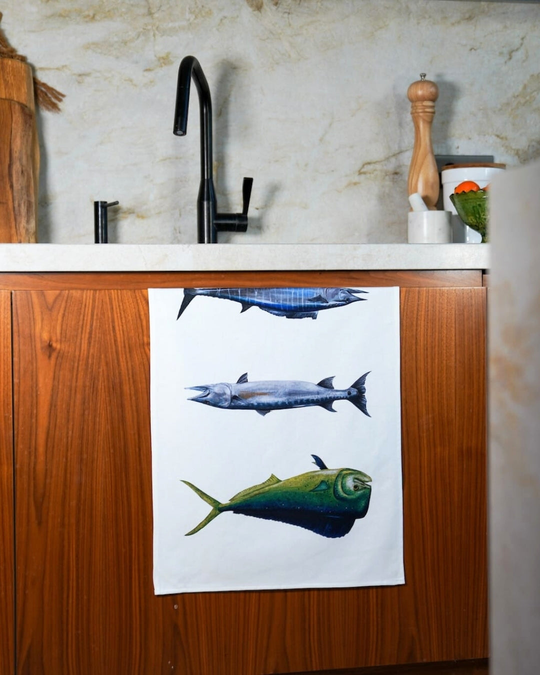 Paño de cocina 100% algodón: Peces Exóticos