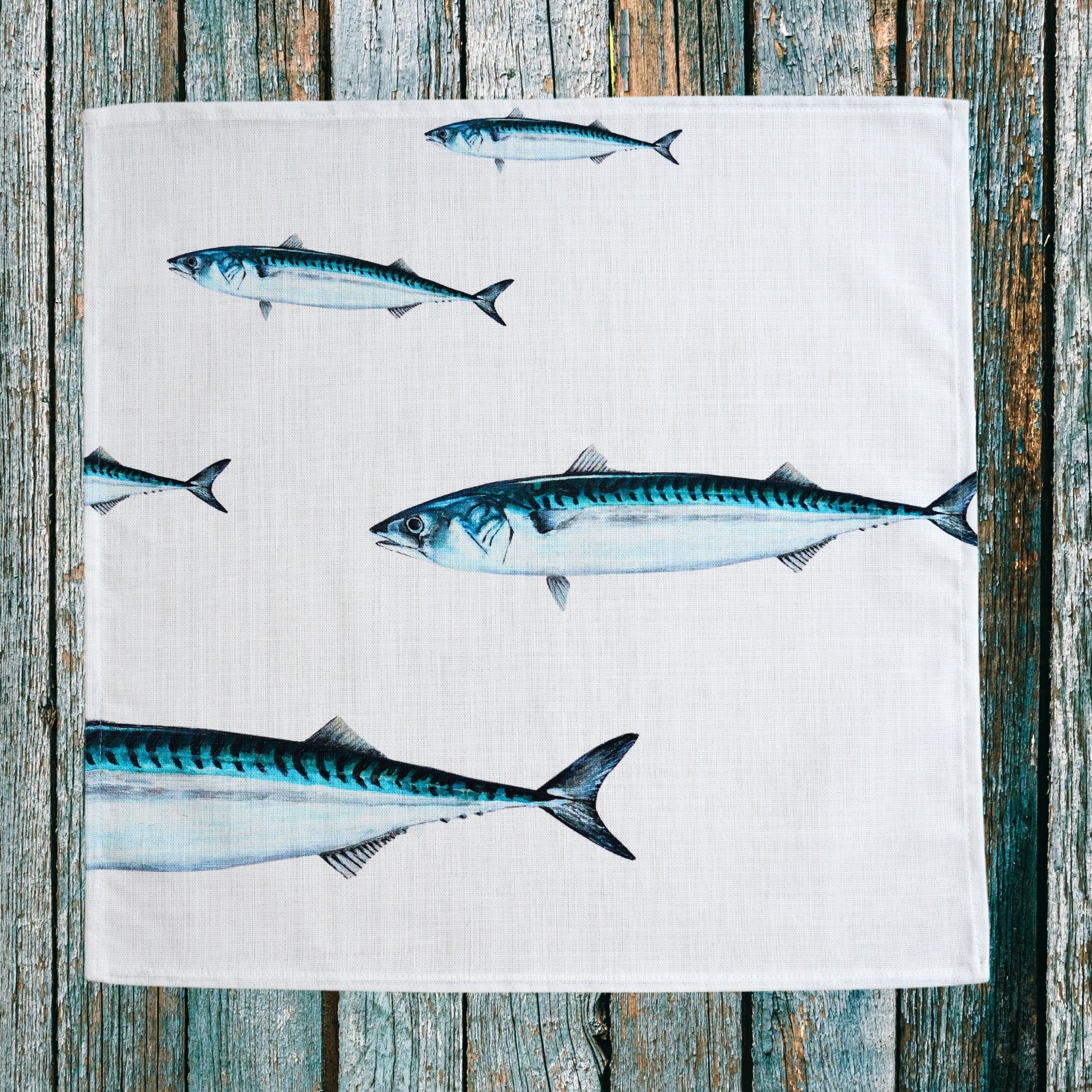 Pack de 6 servilletas de tela: La Marée Bleue