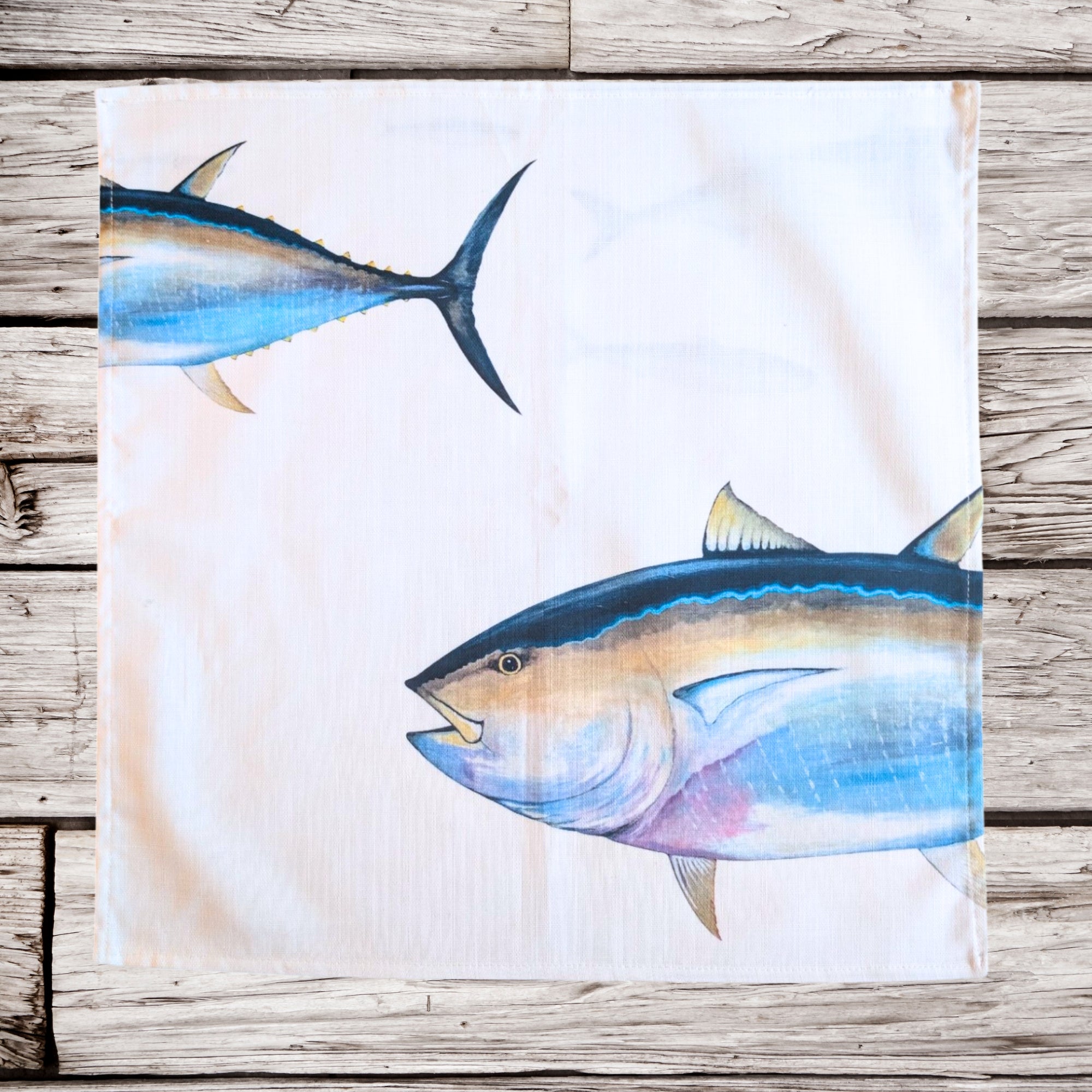 Pack de 6 servilletas de tela: La Marée Bleue